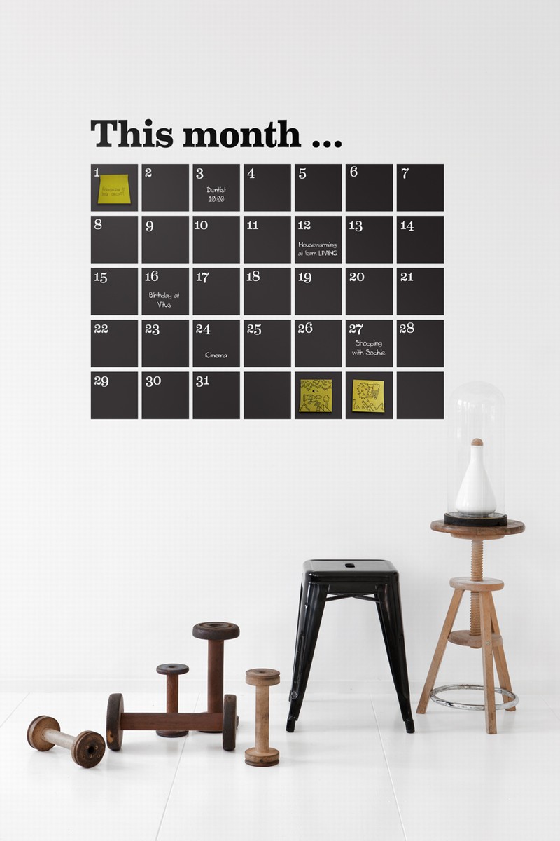 opgeruimd muur kalender