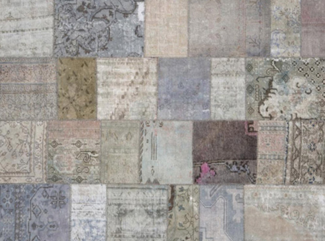 Oude perzische tapijten grijs