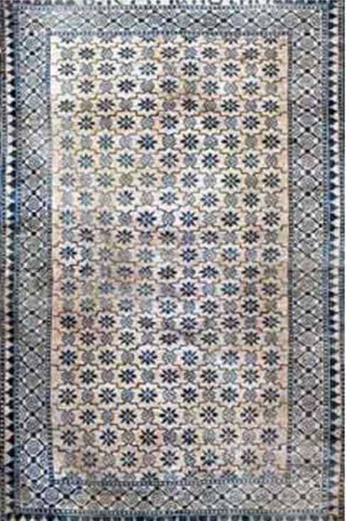 Oude perzische tapijten blauw