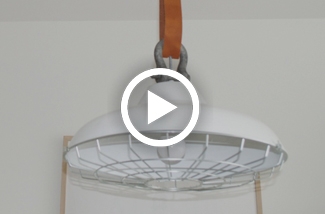 DIY Lederen hanglamp
