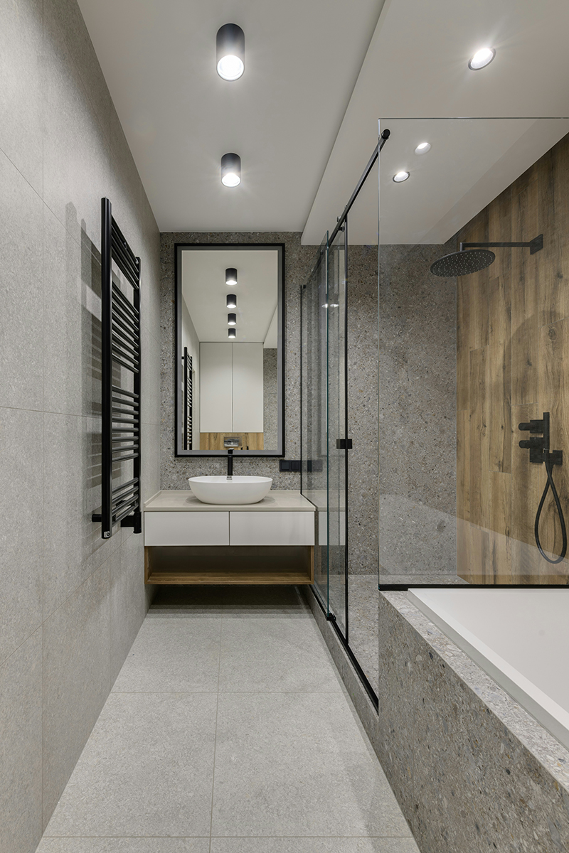 Badkamer met moderne uitstraling
